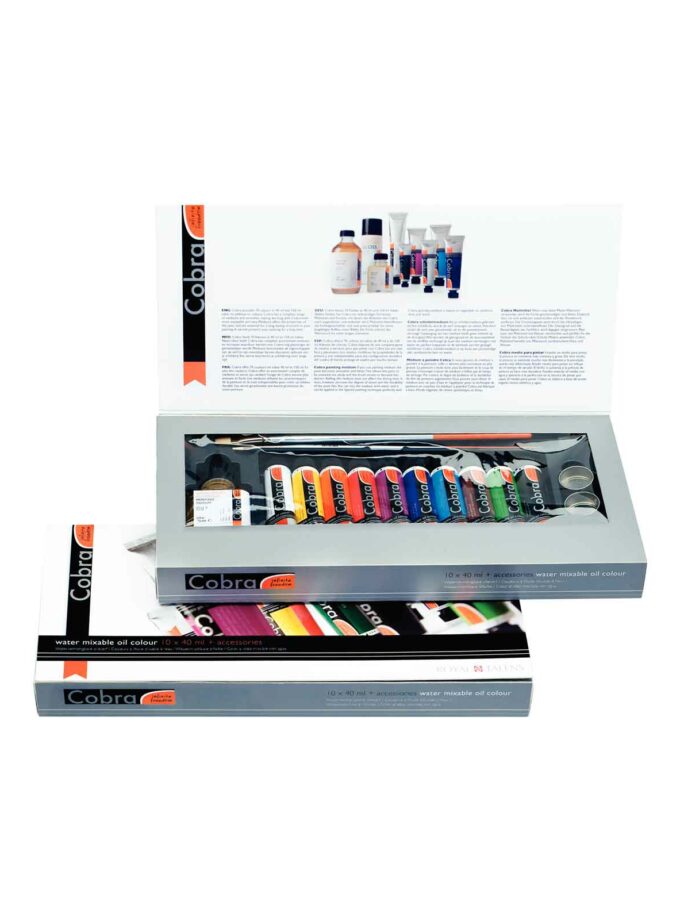 set-10x40ml-Gift-Pack-cobra-artist-oil-Ladoxroma-Nerou-Talens-Art&Colour