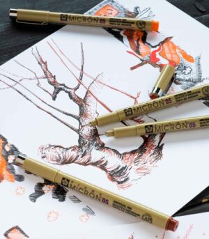 set-4-markadorakia-pigma-micron-fineliners-VanGogh-Museum-Sakura-Art&Colour