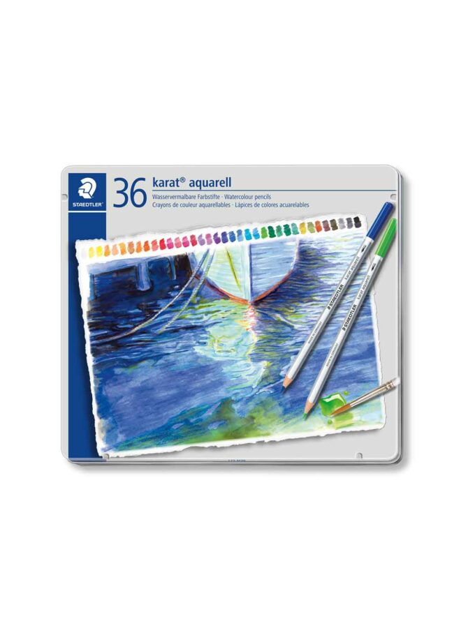 Set of 36 Watercolour Pencils Staedtler Karat Aquarell 125