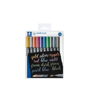 set-10-markadoroi-brush-metalika-xromata-Staedtler-8321-Art&Colour