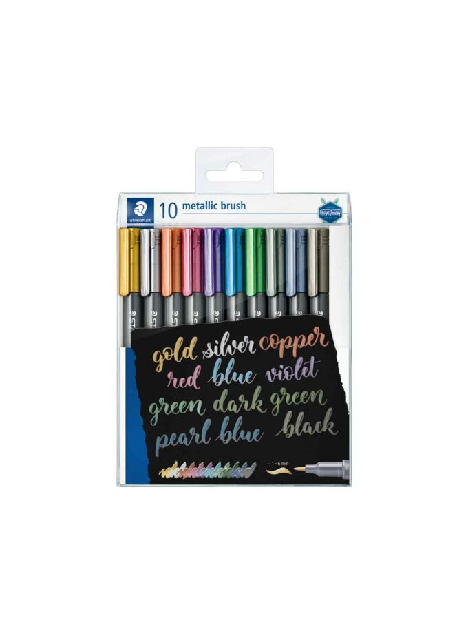 Set of 10 Metallic Markers Staedtler 8321