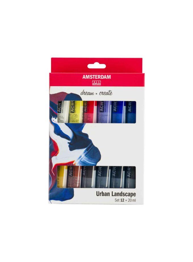 Set of 12 Acrylics Amsterdam Standard 20ml Urban Landscape