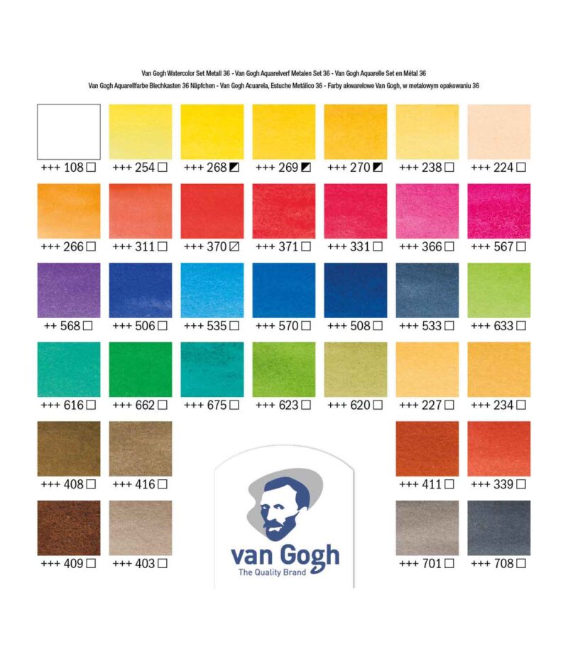 set-36-metaliki-kasetina-metal-vangogh-Talens-Art&Colour-ColorCard