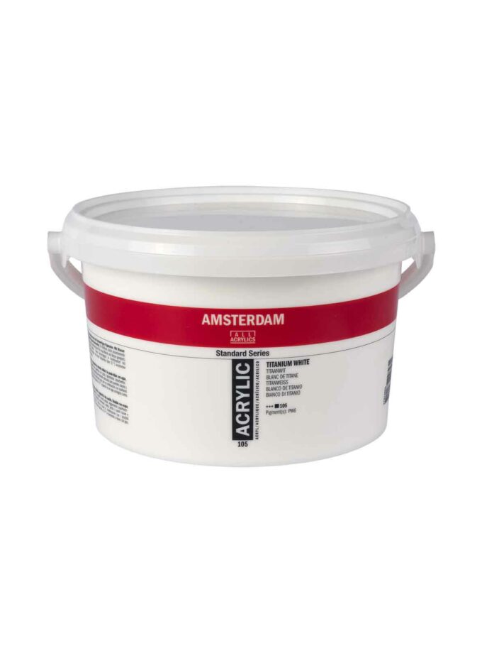Acrylic Paint Amsterdam Titanium White 2500ml