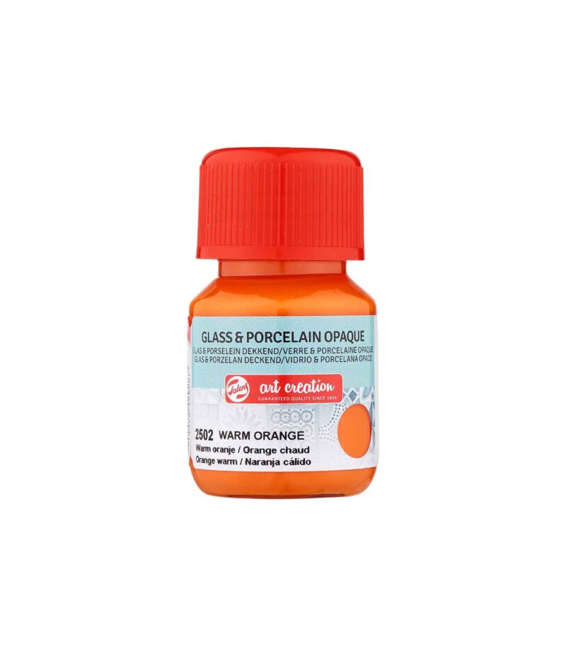 TAC-Glass&Porcelain-Opaque-2502-Warm-Orange-30ml-Art-Creation-Talens-Art&Colour