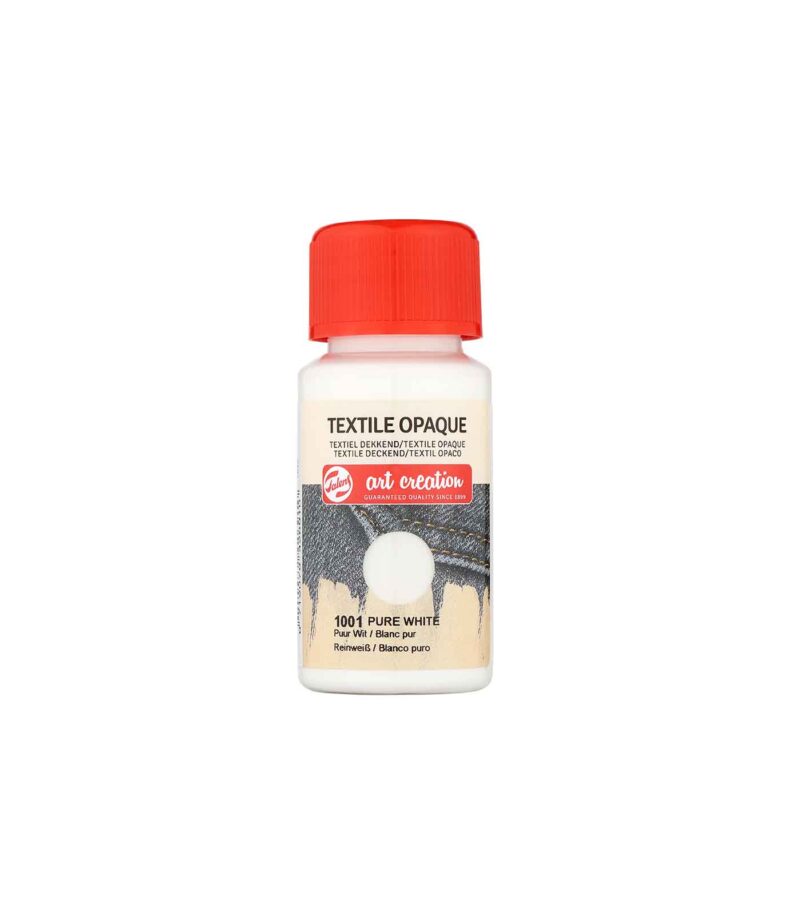 TAC-Textile-Opaque-50ml-1001-Pure-White-Art-Creation-Talens-Art&Colour