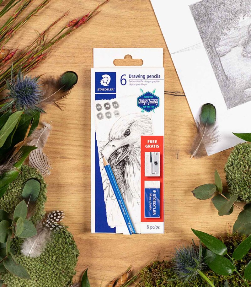 set-6-drawing-pencils-61100C6-Moluvia-sxediou-Staedtler-Art&Colour.