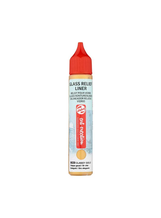 TAC-Glass-Relief-Liner-8020-Classy-Gold-28ml-Art-Creation-Talens-Art&Colour