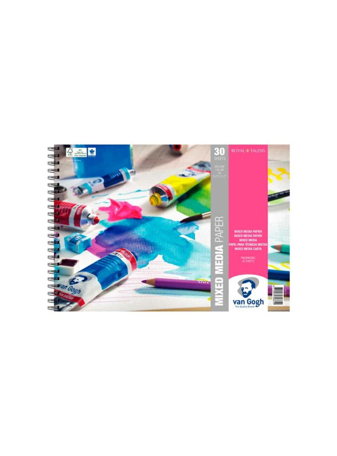 A4-mplok-spiral-mixed-media-Paper-VanGogh-Talens-Art&Colour