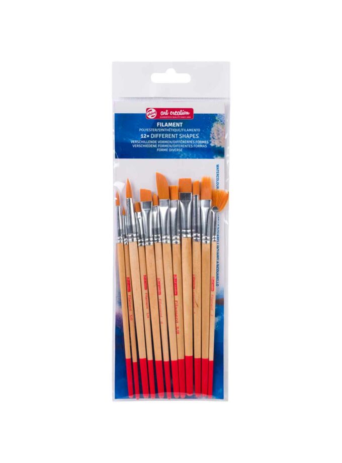 Set of 12 Synthetic Brushes Art Creation 152 Talens