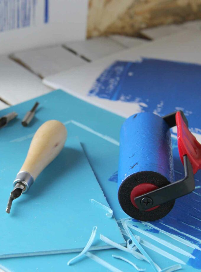 xaraktiki-lino-printing-ArtCreation-Talens-Art&Colour