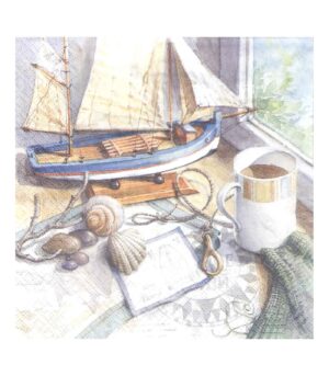 Decoupage Napkin 33x33cm Baby World Blue