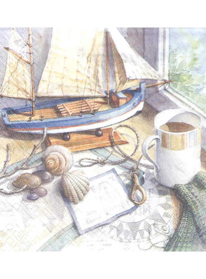 Decoupage Napkin 33x33cm Baby World Blue