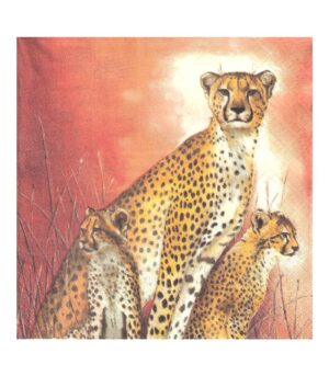 Decoupage Napkin 33x33cm Cheetah