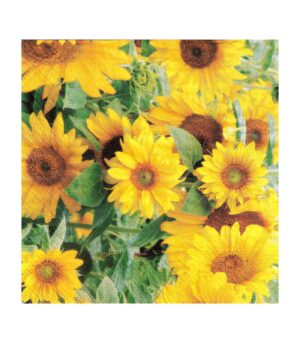 Decoupage Napkin 33x33cm Sunflowers