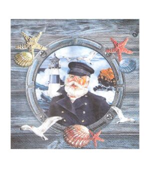 Decoupage Napkin 33x33cm Captain