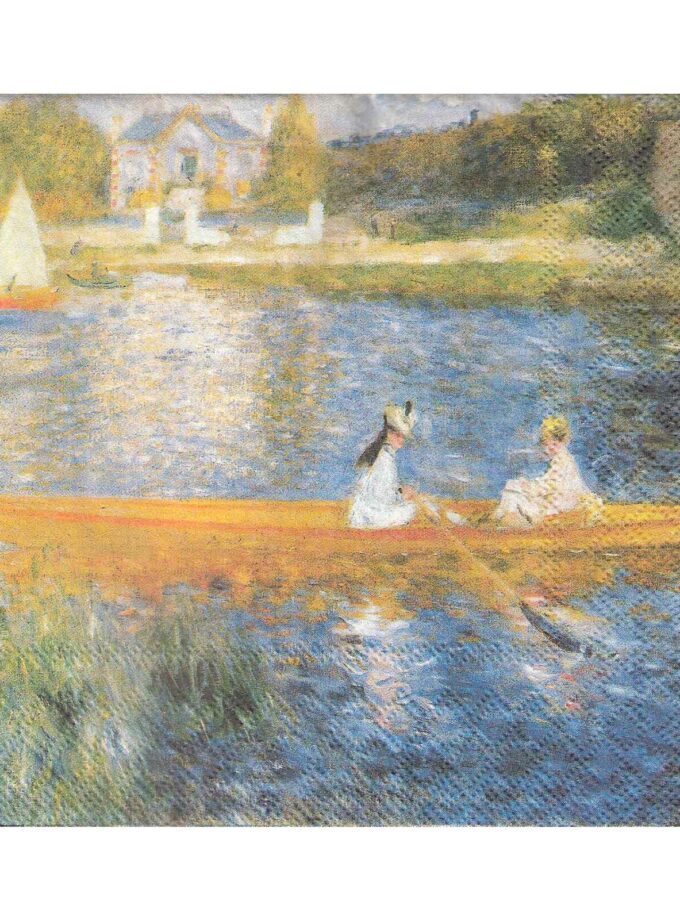 Decoupage Napkin 33x33cm Boat on the Lake