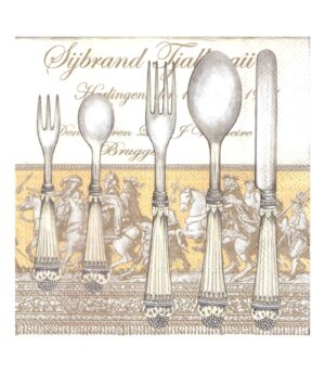 Decoupage Napkin 33x33cm Cutlery