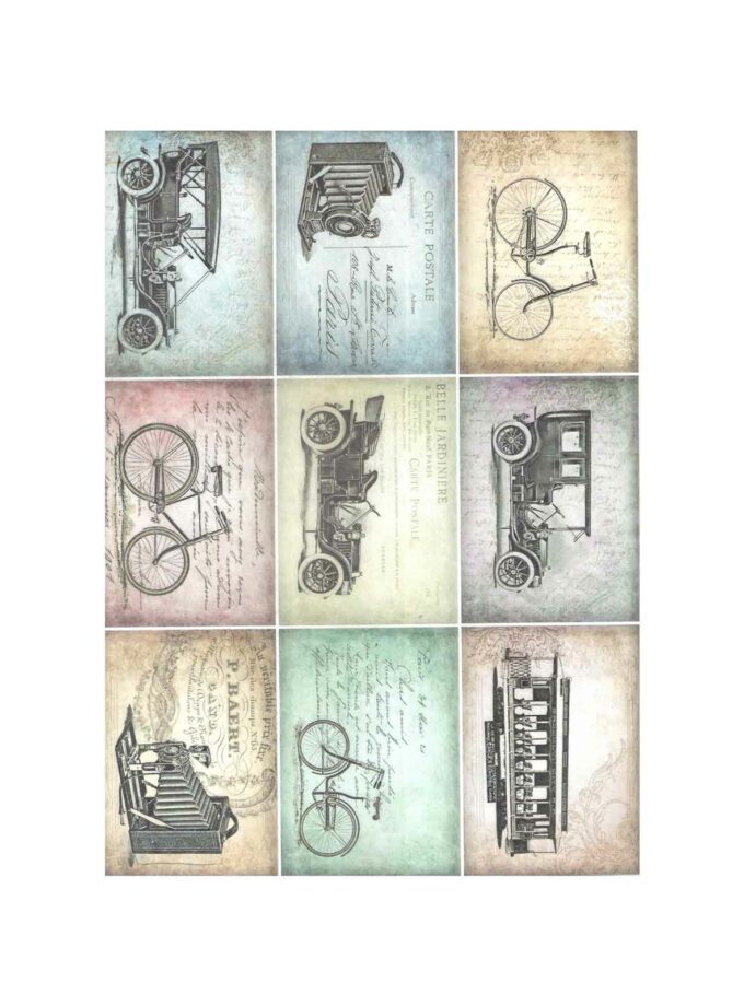 Rice Paper Decoupage A4 Antiques R539