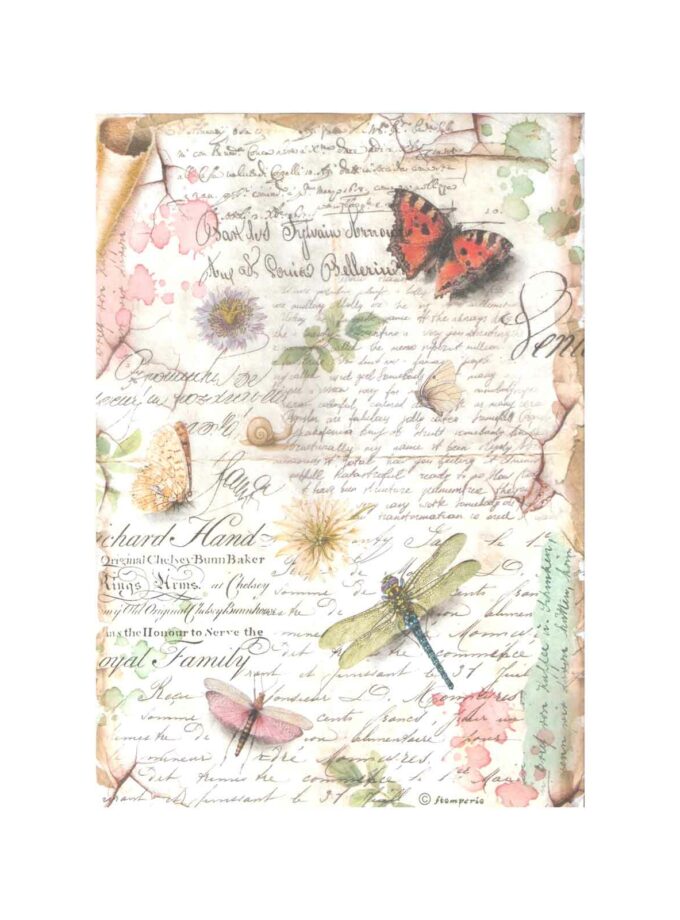 Rice Paper Decoupage A4 Butterflies R4285