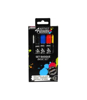 580891-4Artist-Marker-Set-5-Nibs-4mm-Assortment-Basic-Pebeo-Art&Colour-01