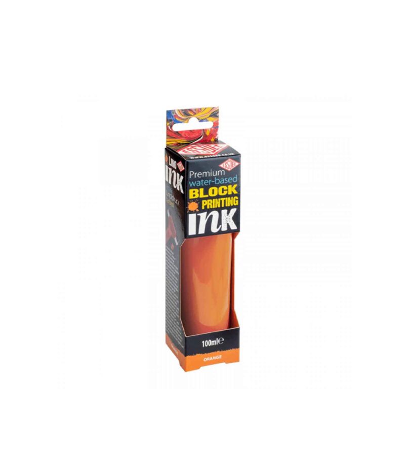 Orange-100ml-xroma-xaraktikis-block-printing-Essdee-Art&Colour