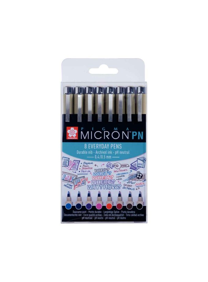 POXSDKPN8-set-8-markadorakia-Pigma-micron-PN-Everyday-Set-Sakura-Art&Colour