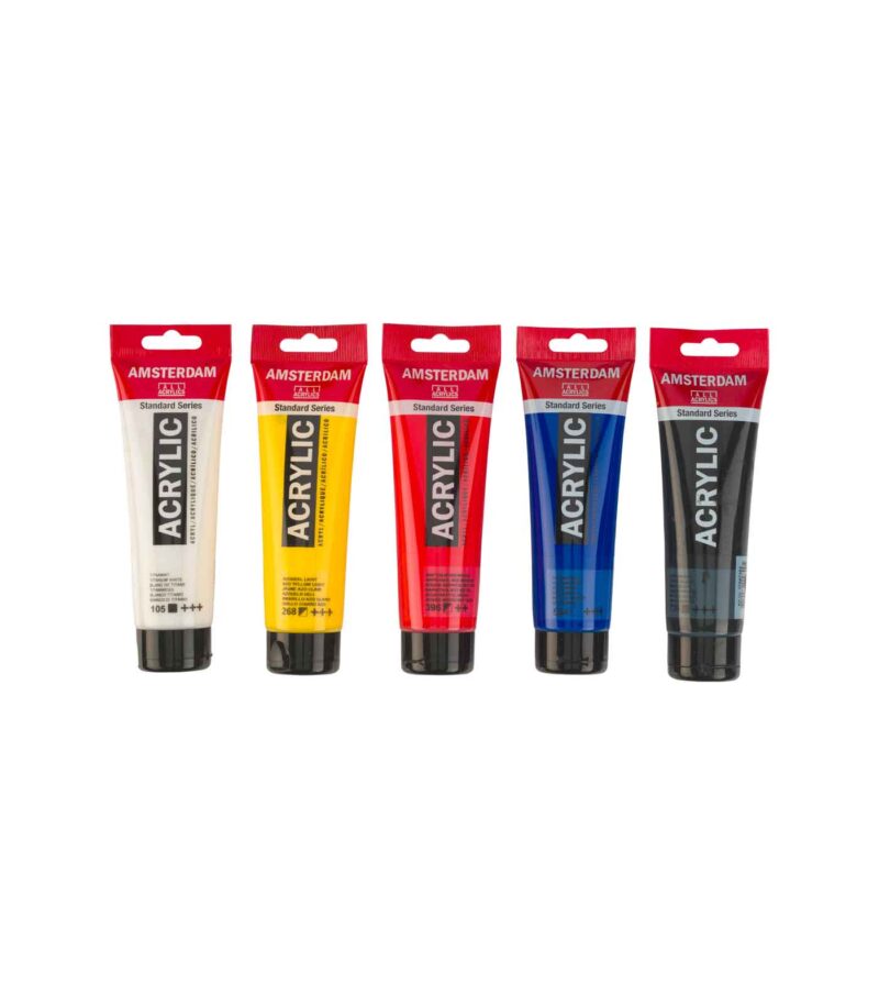 set-5-120ml-Amsterdam-Acrylics-Mixing-Royal-Talens-Art&Colour-Tubes