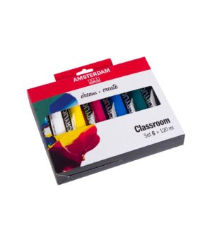 set-6-120ml-Amsterdam-Acrylics-Classroom-Royal-Talens-Art&Colour-0