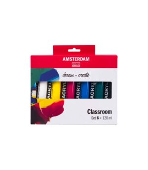 set-6-120ml-Amsterdam-Acrylics-Classroom-Royal-Talens-Art&Colour