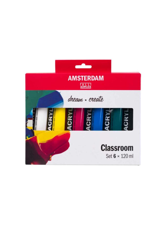 set-6-120ml-Amsterdam-Acrylics-Classroom-Royal-Talens-Art&Colour