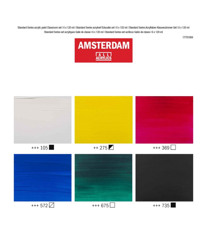 set-6-120ml-Amsterdam-Acrylics-Classroom-Royal-Talens-Art&Colour-ColorCard