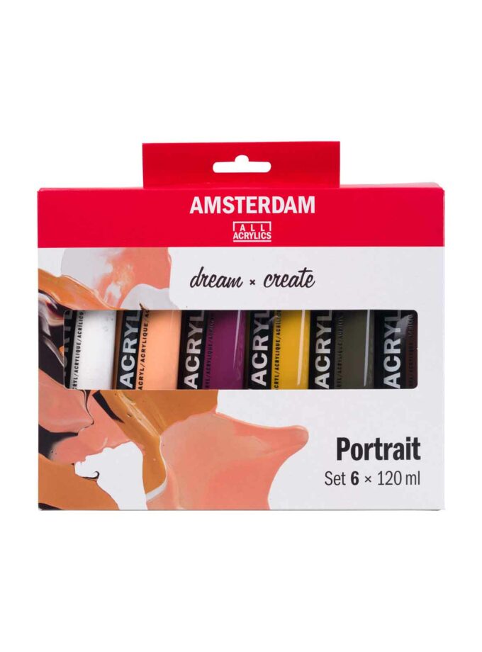 Σετ 6 Ακρυλικά Χρώματα Amsterdam Standard 120ml Portrait
