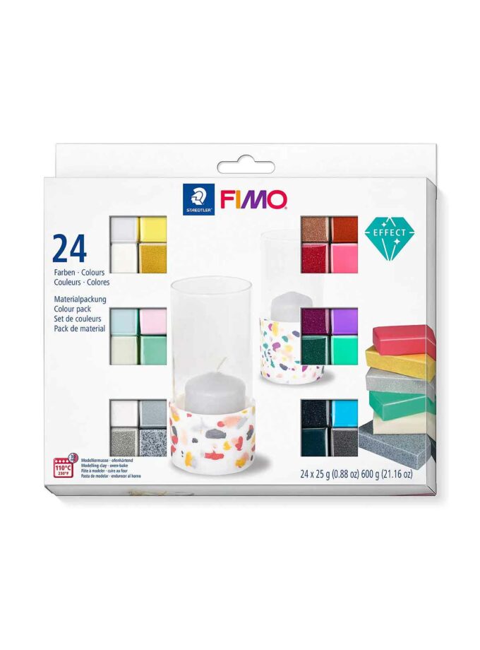 Set of 24 Modeling Clay FIMO Effect