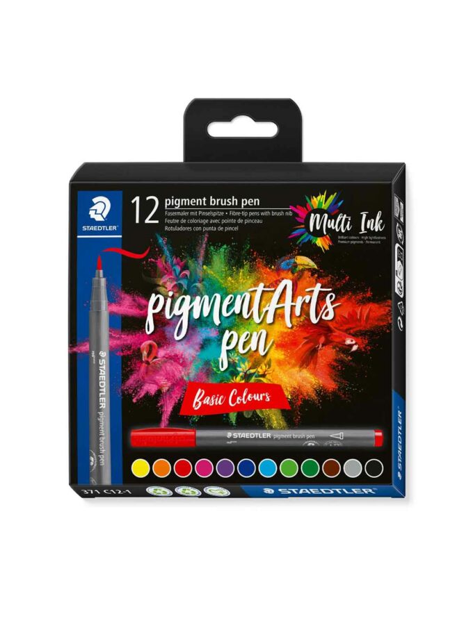 Set of 12 Brush Markers Multi Ink