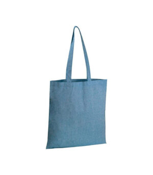 Bag made from recycled cotton with a long handle 42×38 cm