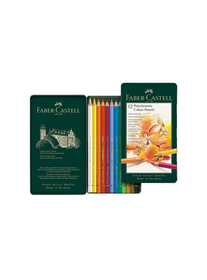 set-12-polychromos-colour-pencils-Faber-Castell-ArtColour