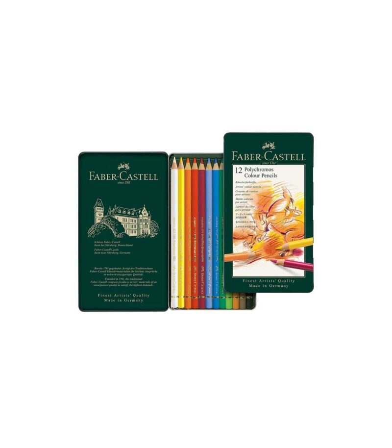 set-12-polychromos-colour-pencils-Faber-Castell-ArtColour