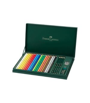 Set 20 Polychromos Pencils Faber-Castell with accessories