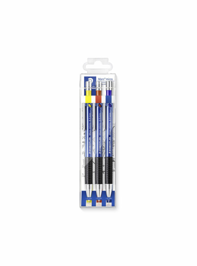 Set of 3 Mechanical Pencils Staedtler Mars Micro 775