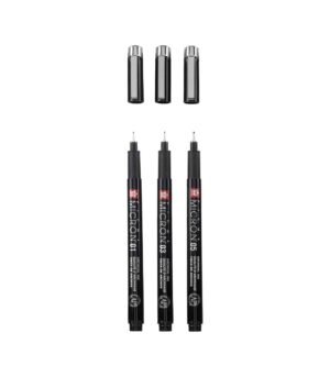 POXSDKB3-set-3-penakia-fineliners-Black-Edition-Pigma-Micron-Sakura-Art&Colour-OpenPens