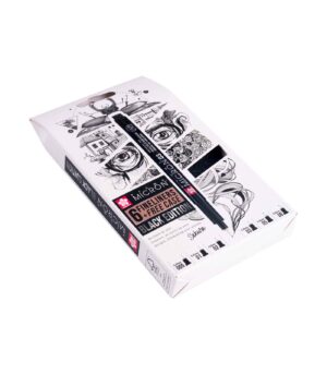 Σετ 6 Μαρκαδοράκια Sakura Pigma Micron Black Edition (με Θήκη). Κουτί 2