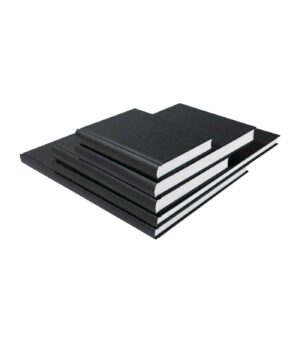 All sizes sketchbooks. Σημειωματάριο Sketchbook K&P Σκληρό Μαύρο Εξώφυλλο.