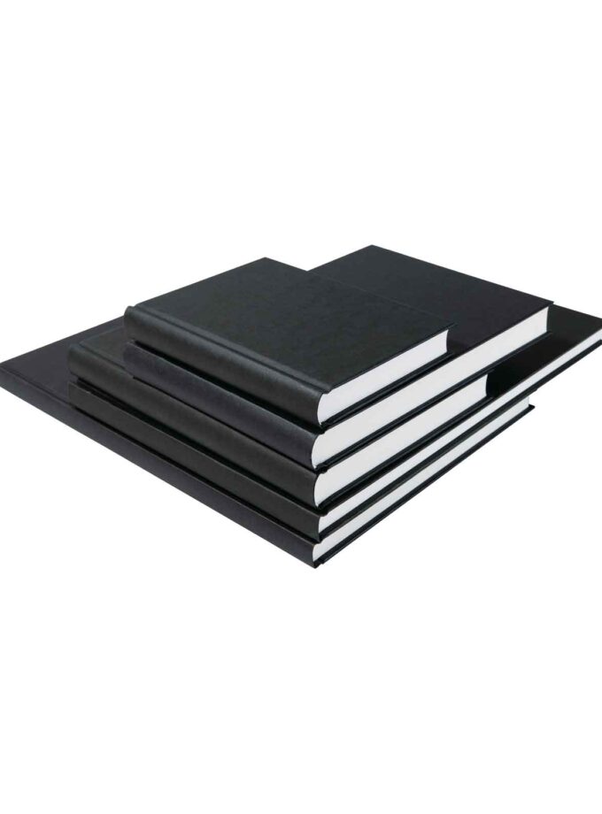 All sizes sketchbooks. Σημειωματάριο Sketchbook K&P Σκληρό Μαύρο Εξώφυλλο.