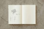 15310006-simeiomatario-notebook-journal-A5-Dot-grid-Midori-MD-paper-Art&Colour-open-with-sketch