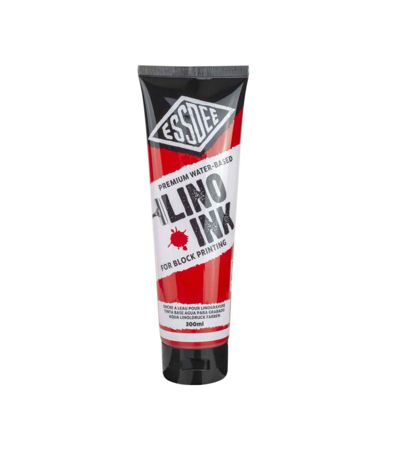 Brilliant-Red-xroma-xaraktikis-300ml-Lino-Ink-Essdee-Art&Colour