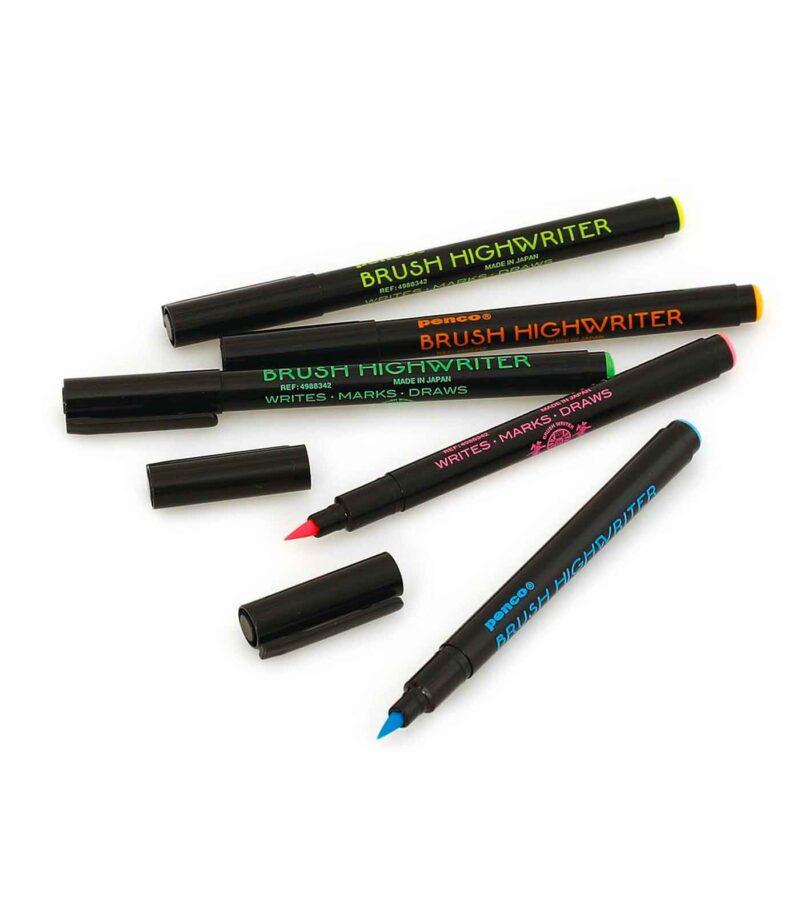set-5-markadoroi-pinelo-Brush-Highwriter-Set-Penco-Art&Colour-Markers