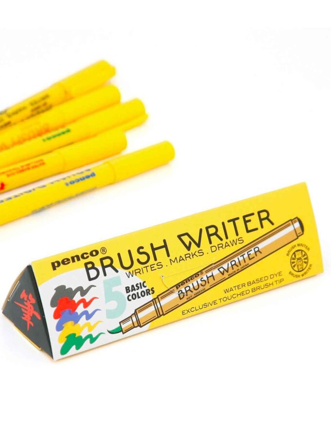 set-5-markadoroi-pinelo-brush-writer-Markers-Penco-Art&Colour