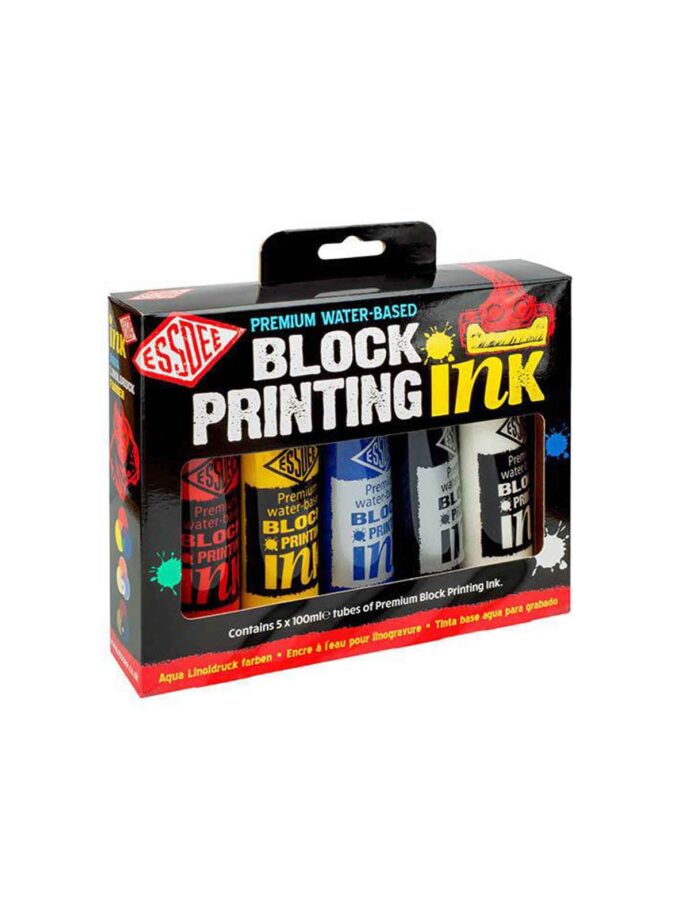 set-5-xromata-xaraktikis-Primary-5x100ml-Block-Printing-Ink-Essdee-Art&Colour
