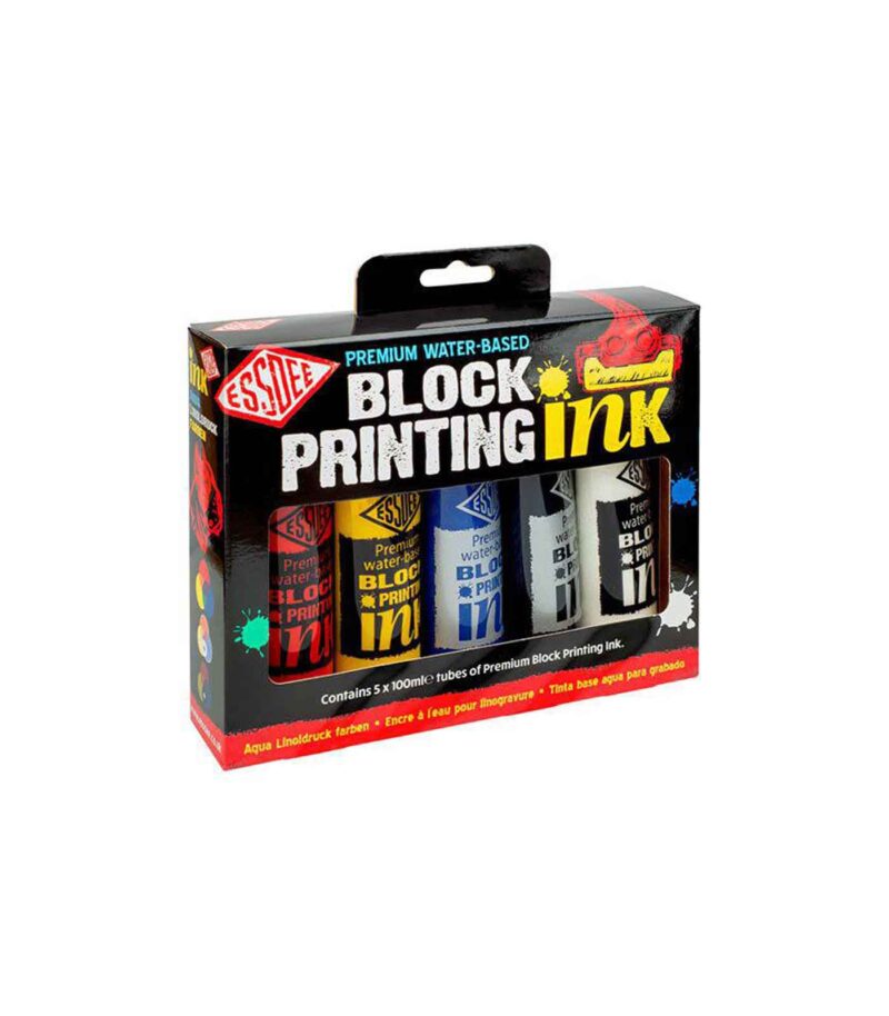 set-5-xromata-xaraktikis-Primary-5x100ml-Block-Printing-Ink-Essdee-Art&Colour set-5-xromata-xaraktikis-Primary-5x100ml-Block-Printing-Ink-Essdee-Art&Colour